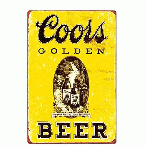 Original Retro Design Golden Beer Tin Metal Signs Wall Art | Thick Tinplate Print Poster Wall Decoration for Bar
Original Retro Design Golden Beer Tin Metal Signs Wall Art | Thick Tinplate Print Poster Wall Decoration for Bar