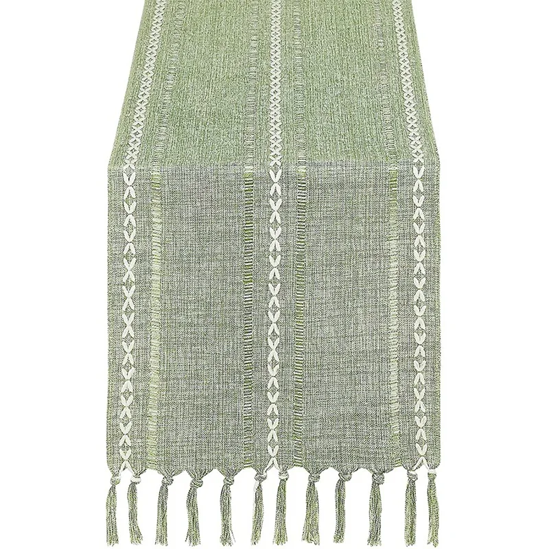 Rustic Linen Table Runner With Handmade Tassel, Hemstitched Embroidery Farmhouse Style Table Runners 72 Inches Long
Rustic Linen Table Runner With Handmade Tassel, Hemstitched Embroidery Farmhouse Style Table Runners 72 Inches Long