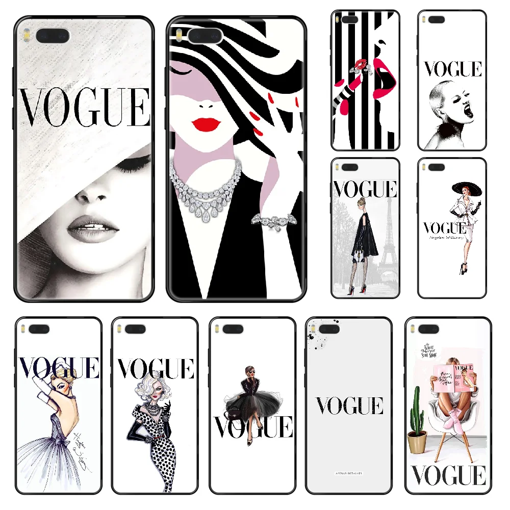Fashion VOGUE Phone case For Xiaomi Redmi Mi 3 5 6 8 9 A1 2 Max3 Mix2 X SE Lite Pro black fashion Etui painting prime trend
Fashion VOGUE Phone case For Xiaomi Redmi Mi 3 5 6 8 9 A1 2 Max3 Mix2 X SE Lite Pro black fashion Etui painting prime trend