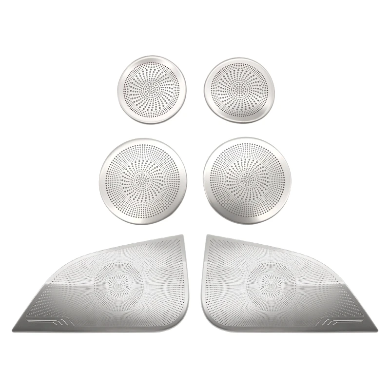 Автомобильные аксессуары серебряная звуковая панель из нержавеющей стали крышка динамика для Tesla Model 3 2021
Автомобильные аксессуары серебряная звуковая панель из нержавеющей стали крышка динамика для Tesla Model 3 2021