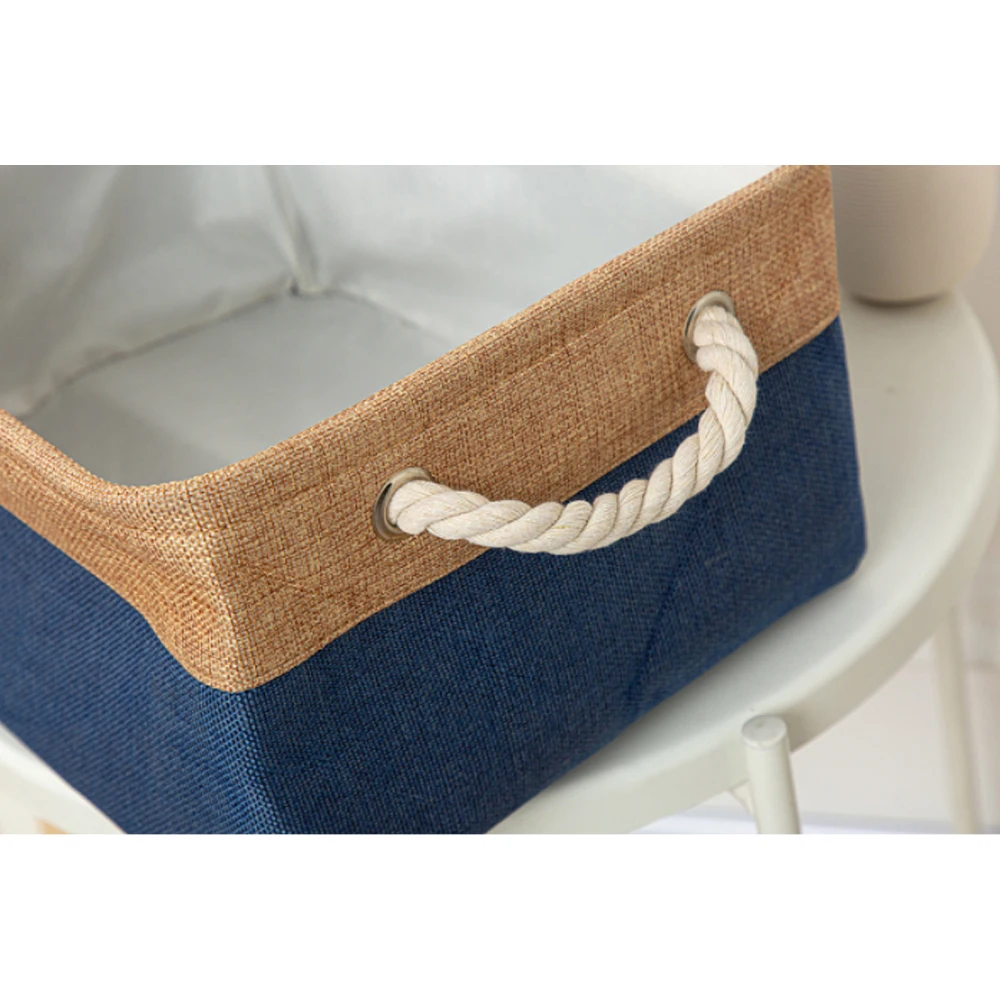 Storage Basket Rectangle Clothes Kids Toys Organizer Linen Foldable W/ Handle No Cover Folding Convenient 3 Sizes Simple Cotton
Storage Basket Rectangle Clothes Kids Toys Organizer Linen Foldable W/ Handle No Cover Folding Convenient 3 Sizes Simple Cotton