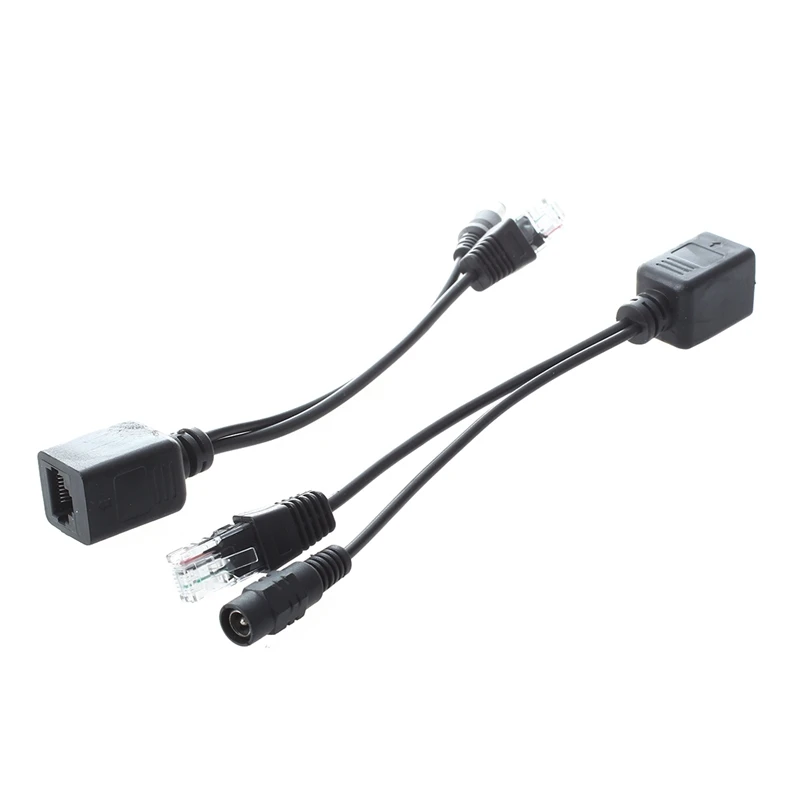 2 Cable DIY Poe Power Supply RJ45 Ethernet Passive 50V RJ45 Male / Female + DC 5.5Mm Male Adapter Cable
2 Cable DIY Poe Power Supply RJ45 Ethernet Passive 50V RJ45 Male / Female + DC 5.5Mm Male Adapter Cable