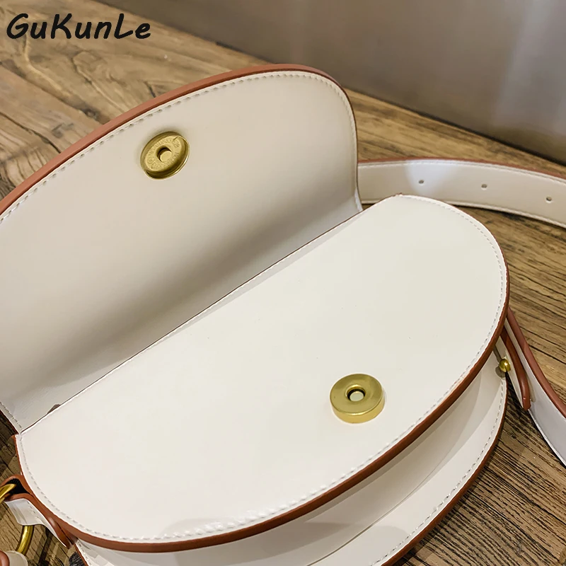 High Quality Small Semicircle Saddle Bag for Women Purple Yellow Ladies Shoulder Messenger Bag Cute Wide Strap Bolsa Feminina
High Quality Small Semicircle Saddle Bag for Women Purple Yellow Ladies Shoulder Messenger Bag Cute Wide Strap Bolsa Feminina