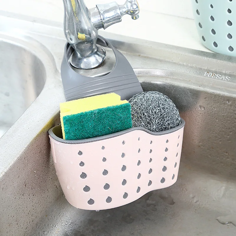 Sink Shelf Soap Sponge Drain Rack Silicone Storage Basket Bag Faucet Holder Adjustable Bathroom Holder Sink Kitchen Accessorie 
Sink Shelf Soap Sponge Drain Rack Silicone Storage Basket Bag Faucet Holder Adjustable Bathroom Holder Sink Kitchen Accessorie