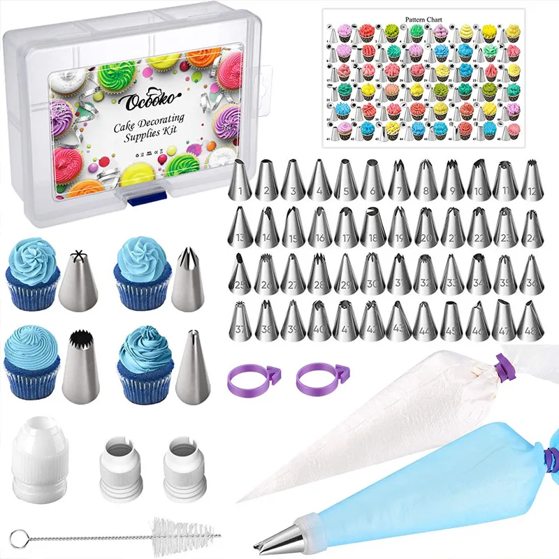 With Numbered 100-piece Decorating Mouth Set, Cake Decorating Tools Decorating Bag Cleaning Brush Kit
With Numbered 100-piece Decorating Mouth Set, Cake Decorating Tools Decorating Bag Cleaning Brush Kit