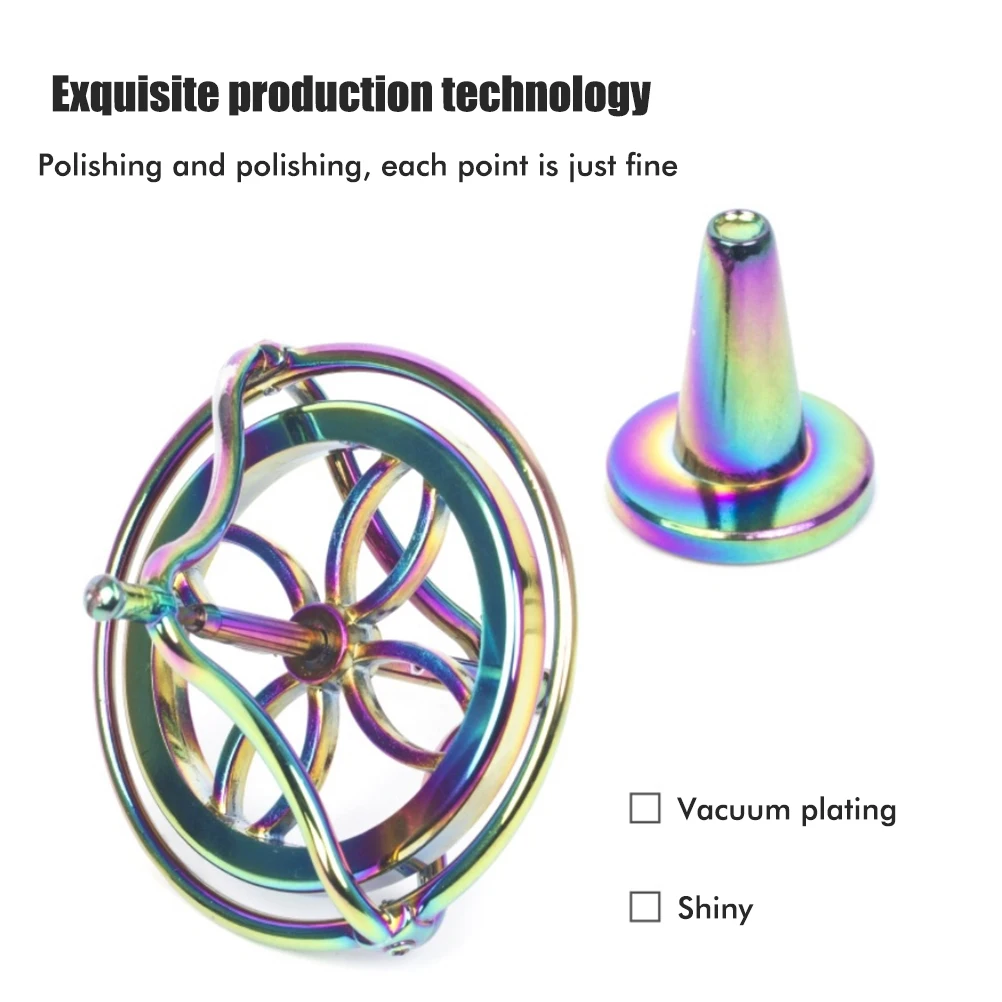 Anti-gravity Gyroscope Relieve Stress Toys Fingertip Gyro Decompression Toy Durable Portable Metal Mechanical Gyro
Anti-gravity Gyroscope Relieve Stress Toys Fingertip Gyro Decompression Toy Durable Portable Metal Mechanical Gyro