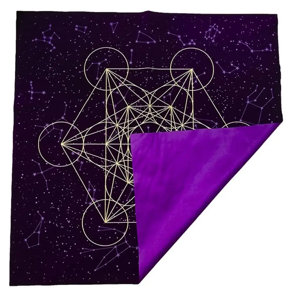 New Tarot Card Tablecloth Metatrone's Cub Crystal Grid Tarot Card Table Cloth 60*60cm two-color screen printing tarot tablecloth
New Tarot Card Tablecloth Metatrone's Cub Crystal Grid Tarot Card Table Cloth 60*60cm two-color screen printing tarot tablecloth