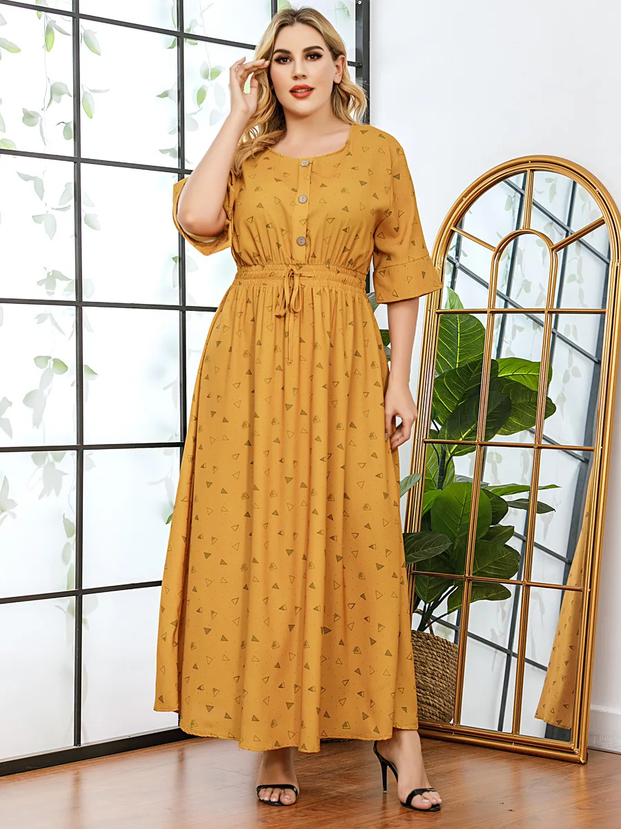 Plus Size Summer Women Arabic Muslim Hijab Long Maxi Dress Ramadan Eid Mubarak Kaftan Abaya Dubai Turkey Robe Longue Femme Islam
Plus Size Summer Women Arabic Muslim Hijab Long Maxi Dress Ramadan Eid Mubarak Kaftan Abaya Dubai Turkey Robe Longue Femme Islam