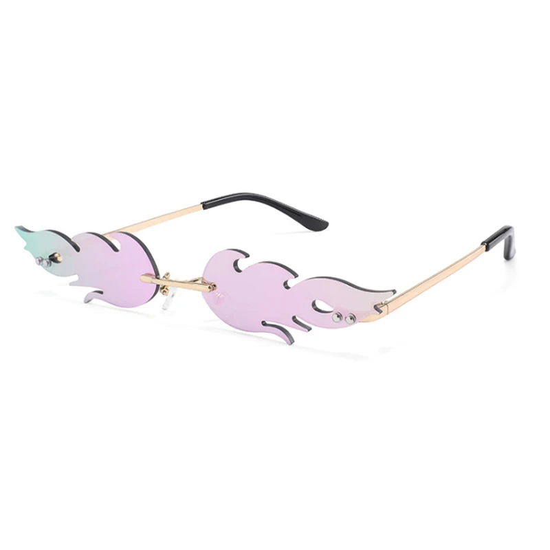Женские солнцезащитные очки кошачий глаз брендовые дизайнерские в форме пламени