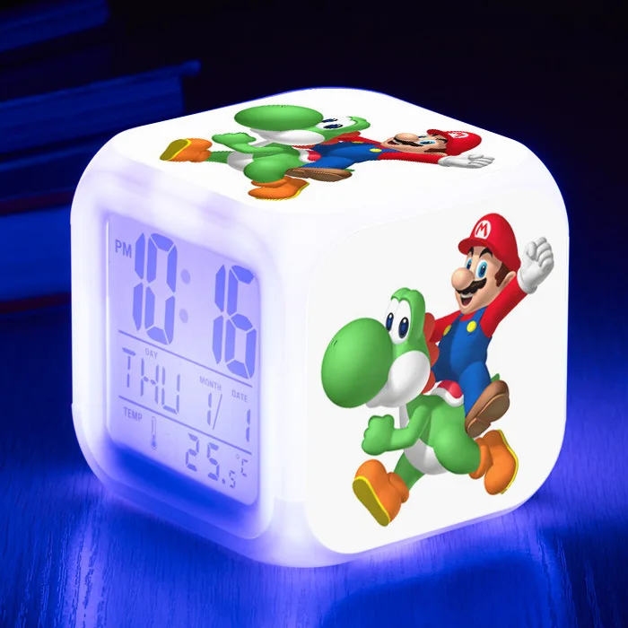 Super Mario Cartoon LED Clock Bros Children Action Figures Toys Colorful Digital Alarm Led Light Clock Desktop Decoration Kids
Super Mario Cartoon LED Clock Bros Children Action Figures Toys Colorful Digital Alarm Led Light Clock Desktop Decoration Kids