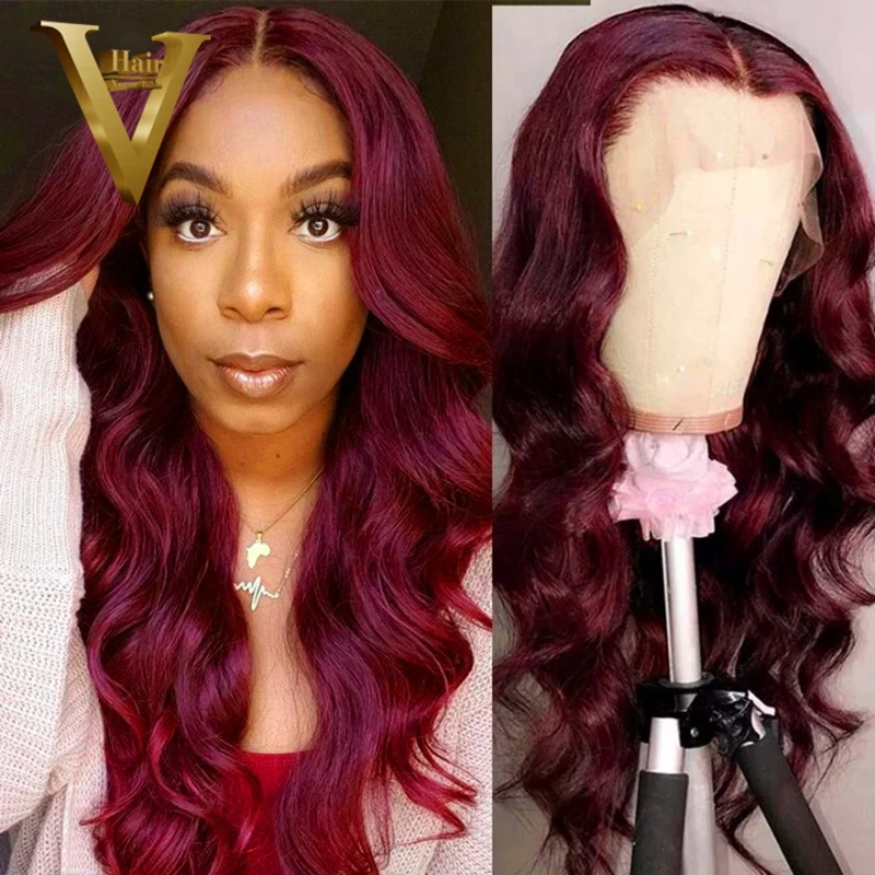 30 Inch Burgundy 99j Body Wave Lace Front Wig Brazilian Remy Human Hair Wigs For Women Transparent Lace 613 HD Lace Frontal Wig
30 Inch Burgundy 99j Body Wave Lace Front Wig Brazilian Remy Human Hair Wigs For Women Transparent Lace 613 HD Lace Frontal Wig