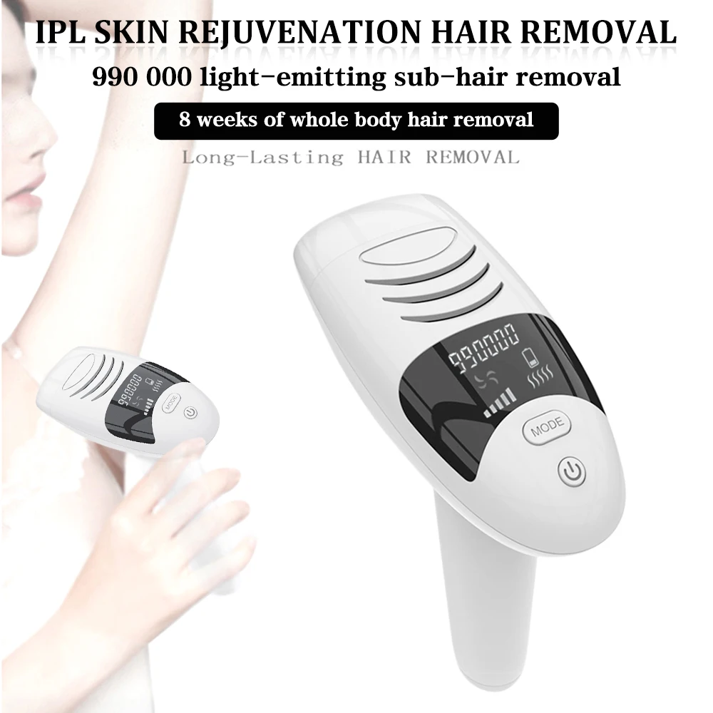 990000 flashes Laser Epilator Photoepilator LCD laser hair removal Household Device Men and Women Facial Private Parts Shaving
990000 flashes Laser Epilator Photoepilator LCD laser hair removal Household Device Men and Women Facial Private Parts Shaving