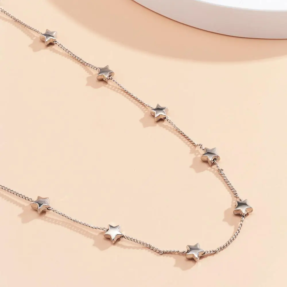 IngeSight.Z Korean Copper Star Choker Necklace Mask Chain for Women Girls Fashion Gold Color Long Necklaces Jewelry Accessories 
IngeSight.Z Korean Copper Star Choker Necklace Mask Chain for Women Girls Fashion Gold Color Long Necklaces Jewelry Accessories