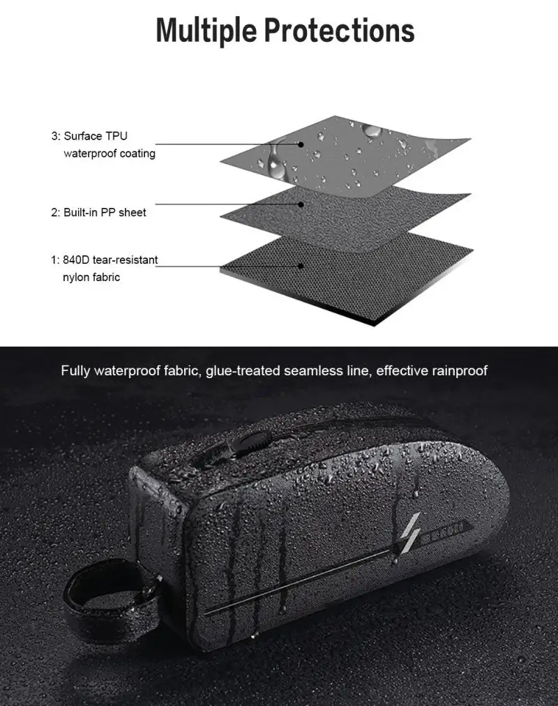 Bicycle Bag Bicycle Front Tube Head Pack Road Beam Beam Mountain Biking Waterproof Saddle Bag
Bicycle Bag Bicycle Front Tube Head Pack Road Beam Beam Mountain Biking Waterproof Saddle Bag