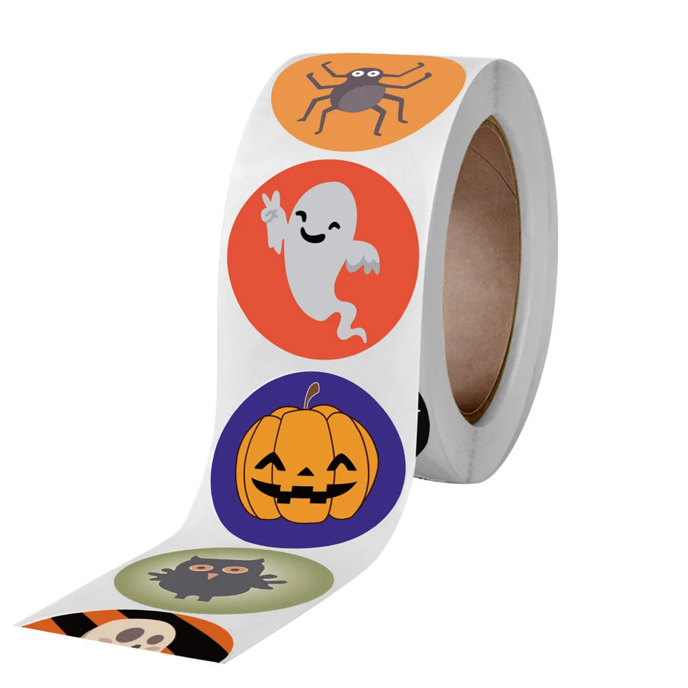 50pcs/roll Round Sealing Stickers Halloween Sticke Candy Bags Stickers Baking Packaging Seal Labels Round Decoration Stationery
50pcs/roll Round Sealing Stickers Halloween Sticke Candy Bags Stickers Baking Packaging Seal Labels Round Decoration Stationery