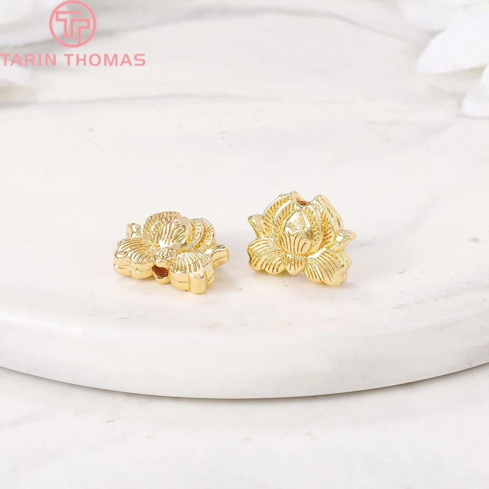 4PCS 9x11.5MM 24K Gold Color Plated Brass Lotus Spacer Beads Bracelet Beads High Quality Diy Jewelry Accessories
4PCS 9x11.5MM 24K Gold Color Plated Brass Lotus Spacer Beads Bracelet Beads High Quality Diy Jewelry Accessories