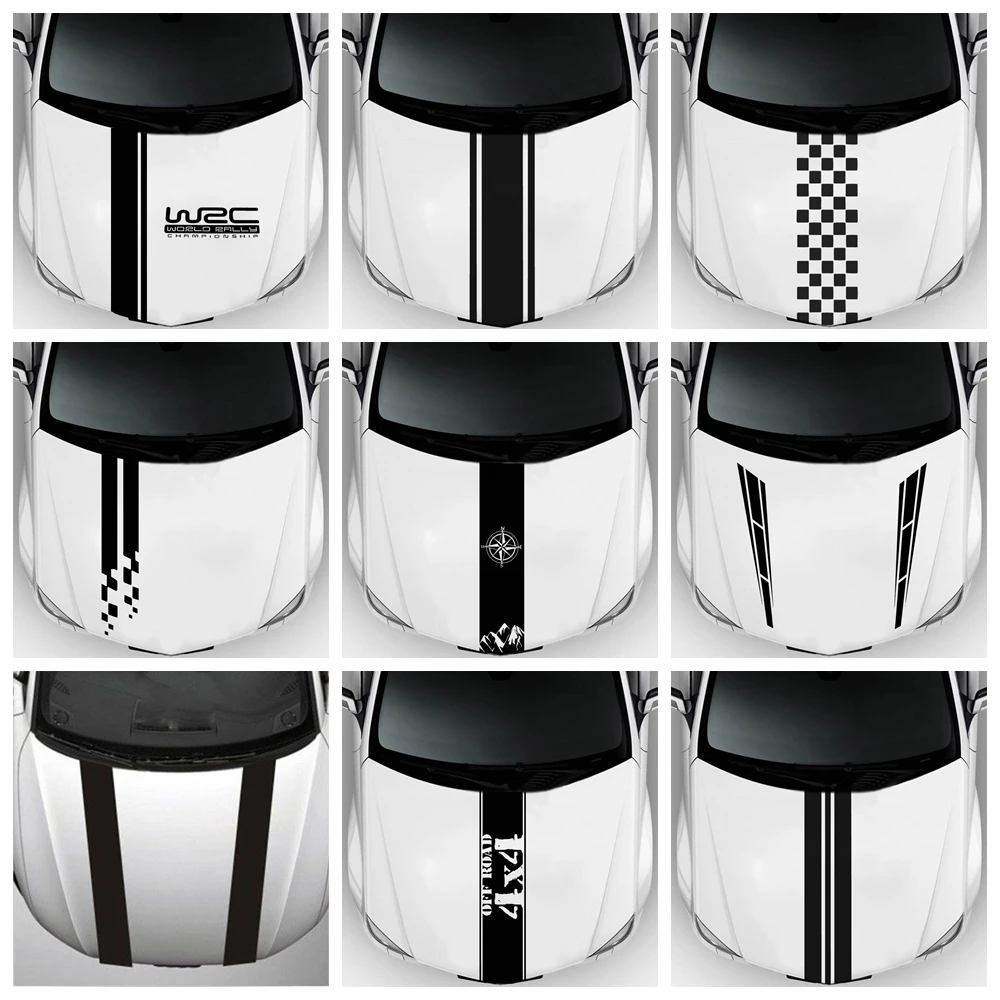Car Hood Cover Universal Stickers Fashion Head Decals WRC Stripes Vinyl Racing Sports Decoration for Toyota VW BMW Audi Benz
Car Hood Cover Universal Stickers Fashion Head Decals WRC Stripes Vinyl Racing Sports Decoration for Toyota VW BMW Audi Benz