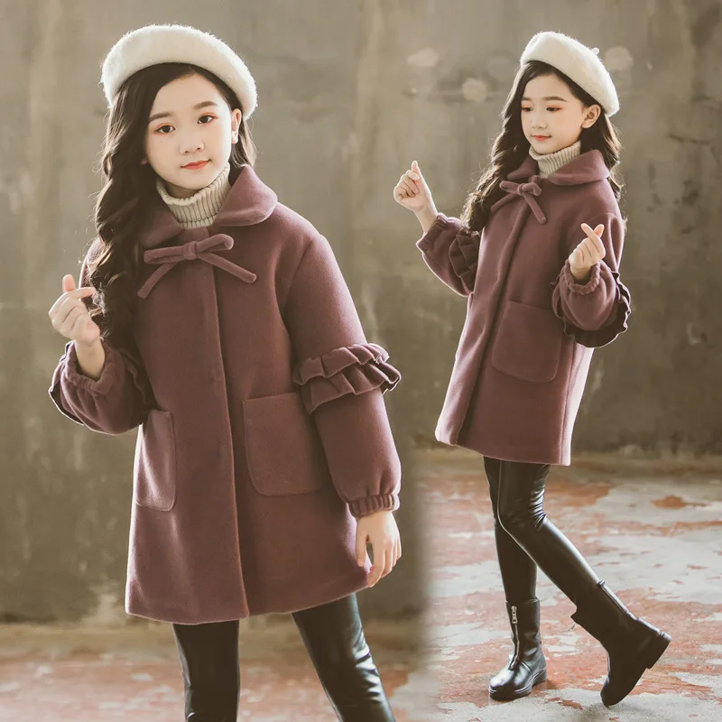 Elegant Jacket Winter Spring Coat Outerwear Top Children Clothes School Kids Costume Teenage Girl Clothing Woolen Cloth High Qua 
Elegant Jacket Winter Spring Coat Outerwear Top Children Clothes School Kids Costume Teenage Girl Clothing Woolen Cloth High Qua