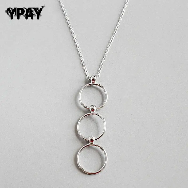 YPAY Pendant Necklaces for Woman Real 925 Sterling Silver Multiple Circles Layers Drop Necklace Fine Jewelry Drop Ship YMN075
YPAY Pendant Necklaces for Woman Real 925 Sterling Silver Multiple Circles Layers Drop Necklace Fine Jewelry Drop Ship YMN075
