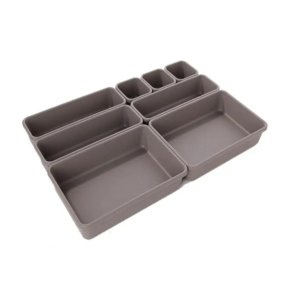 11Pcs/Set Multi-grid Drawer Cabinet Separate Storage Divider Organizing Box