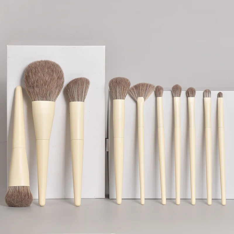 New Arrival 10PCS Full Makeup Brush Set Superfine Super Delicate Fiber Foundation Powder Highlight Eyeshadow Cosmetic Brush Kit
New Arrival 10PCS Full Makeup Brush Set Superfine Super Delicate Fiber Foundation Powder Highlight Eyeshadow Cosmetic Brush Kit
