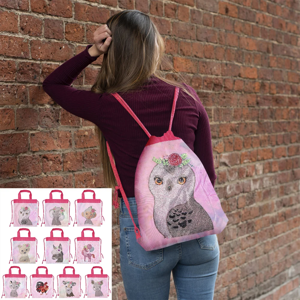 Fashion 5D Mosaic Drawstring Backpack DIY Special Shape Diamond Resin Painting Kit Girls Casual Rhinestone Small Knapsacks Gift
Fashion 5D Mosaic Drawstring Backpack DIY Special Shape Diamond Resin Painting Kit Girls Casual Rhinestone Small Knapsacks Gift