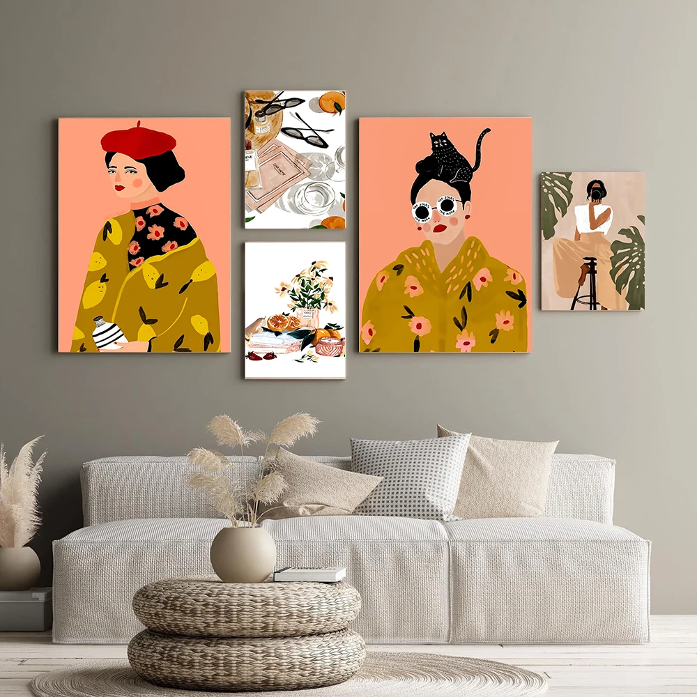 Boho Abstract Woman Illustration Wall Art Canvas Painting Nordic Posters and Prints Wall Pictures for Living Home Decoration
Boho Abstract Woman Illustration Wall Art Canvas Painting Nordic Posters and Prints Wall Pictures for Living Home Decoration