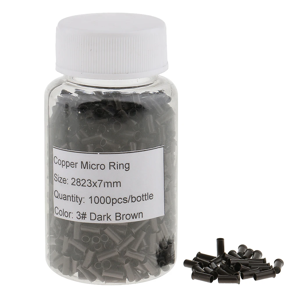 1000 Pieces Of Copper Lined Micro Tube Rings Links Beads For Hair Extensions, 3 Different Colors For Your Choice
1000 Pieces Of Copper Lined Micro Tube Rings Links Beads For Hair Extensions, 3 Different Colors For Your Choice