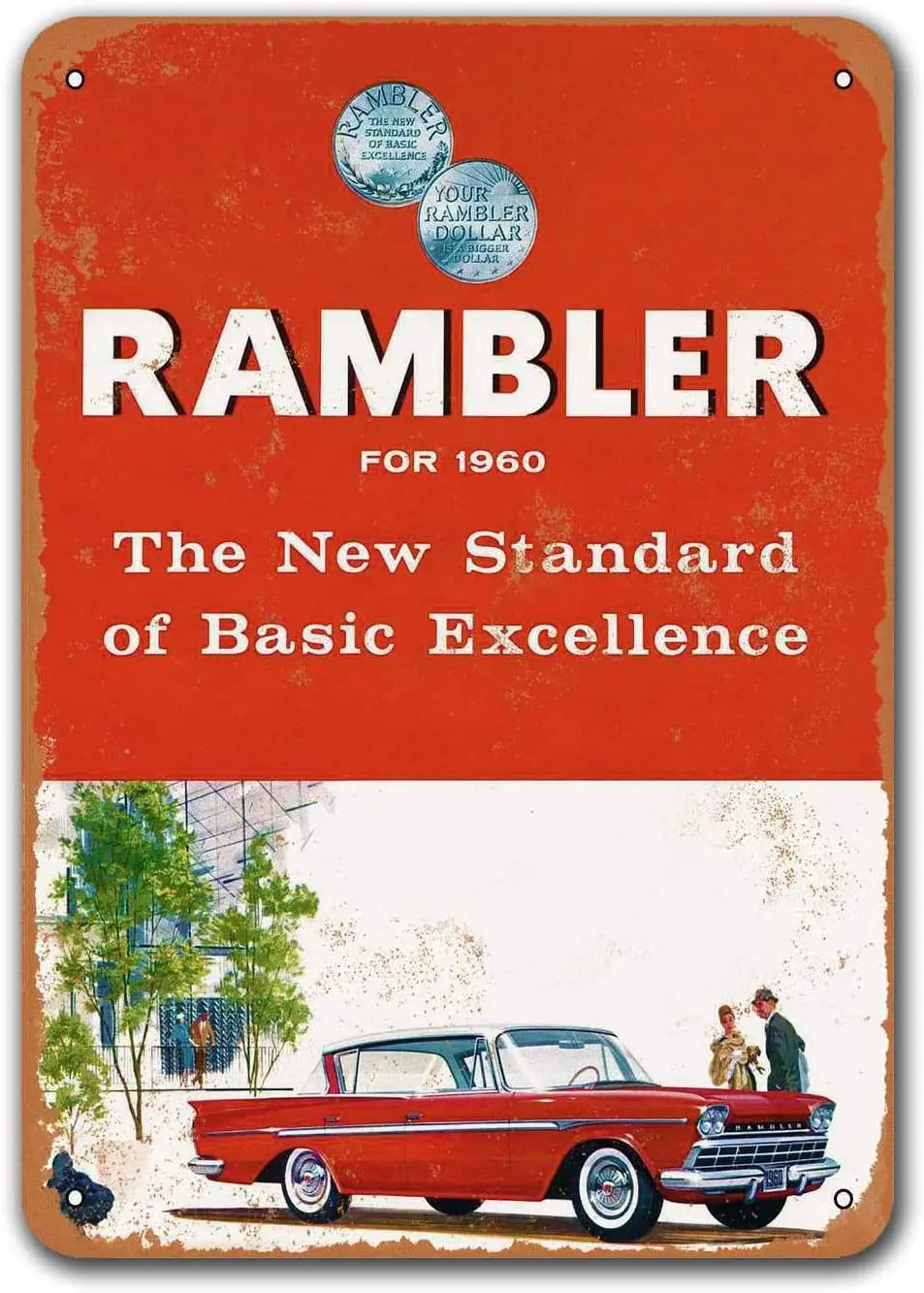 1960 Rambler Vintage Car Tin Signs, Sisoso Metal Plaques Poster Pub Garage Retro Wall Decor 8x12 inch
1960 Rambler Vintage Car Tin Signs, Sisoso Metal Plaques Poster Pub Garage Retro Wall Decor 8x12 inch