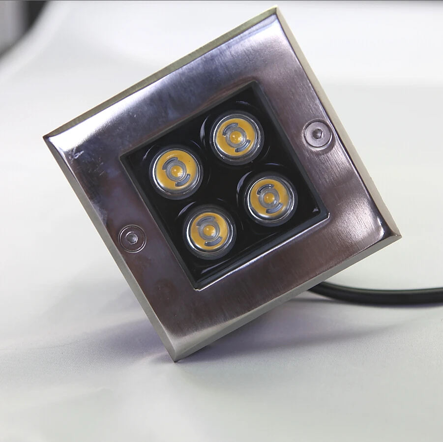 4*2W Square LED underground lights buried light skirting 100MM*H75MM IP65 Outdoor 8W Underground lamp 85-265V DC12 | Лампы и освещение