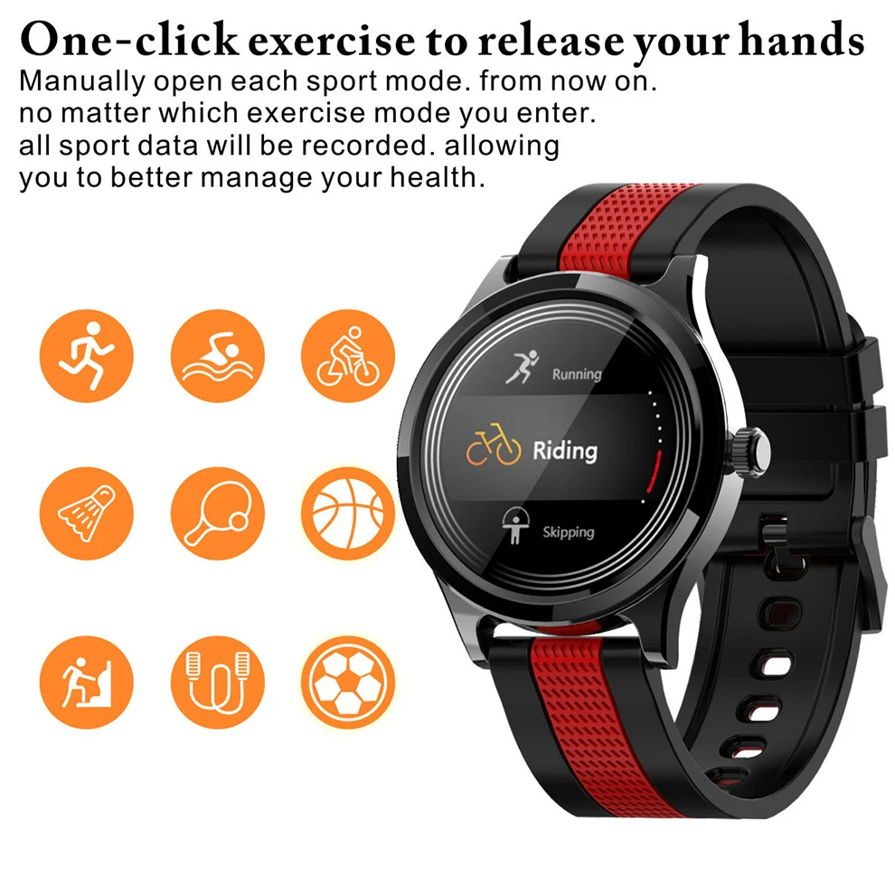 E6 Smart Watch Men IP68 Waterproof Full Round Touch Heart Rate Monitor Weather Forecast Sports Smartwatch Women for Android IOS 
E6 Smart Watch Men IP68 Waterproof Full Round Touch Heart Rate Monitor Weather Forecast Sports Smartwatch Women for Android IOS
