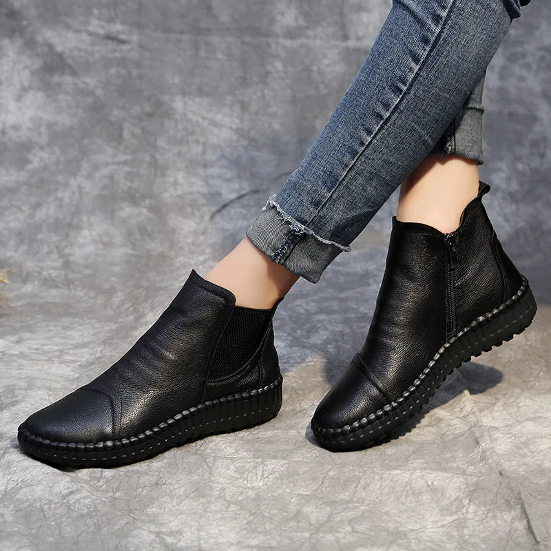Hand-made leather shoes in the winter of 2021 autumn winters and wool female leisure soft bottom boots platform shoes
Hand-made leather shoes in the winter of 2021 autumn winters and wool female leisure soft bottom boots platform shoes