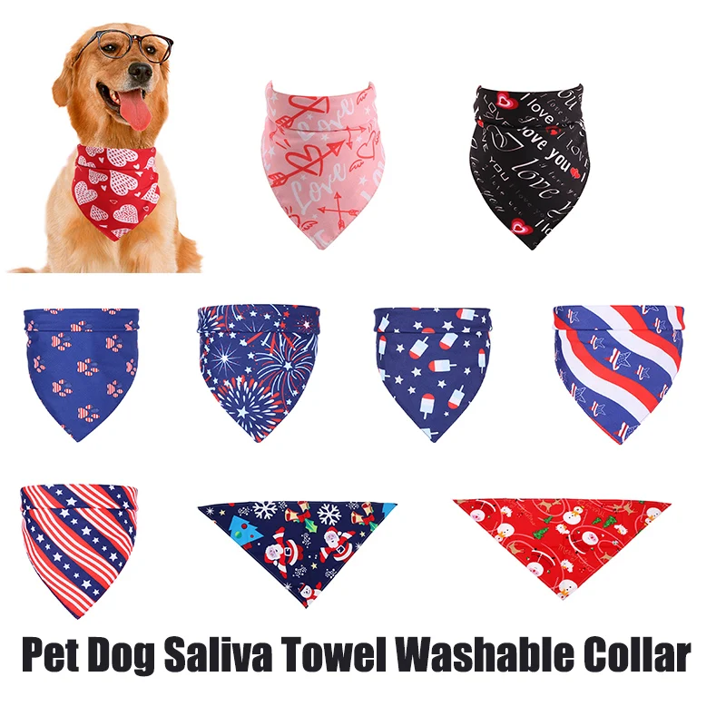 Pet Dog Bandana Pet Saliva Towel Party Dog Scarf Neckerchief Bandana Washable Valentine's Valentines Gift Decorative Collar Bibs
Pet Dog Bandana Pet Saliva Towel Party Dog Scarf Neckerchief Bandana Washable Valentine's Valentines Gift Decorative Collar Bibs