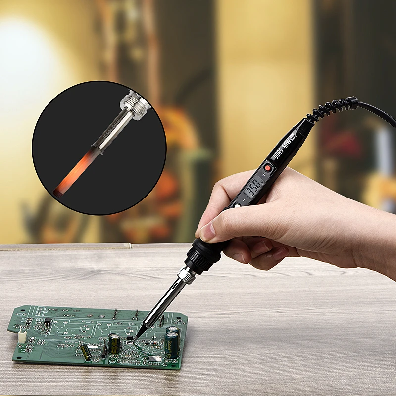 JCD 80W Fast Heat Electric Soldering Iron LCD Display Temperature Adjustable 220v 110v Solder Iron Home Welding Repair Tool 908s
JCD 80W Fast Heat Electric Soldering Iron LCD Display Temperature Adjustable 220v 110v Solder Iron Home Welding Repair Tool 908s