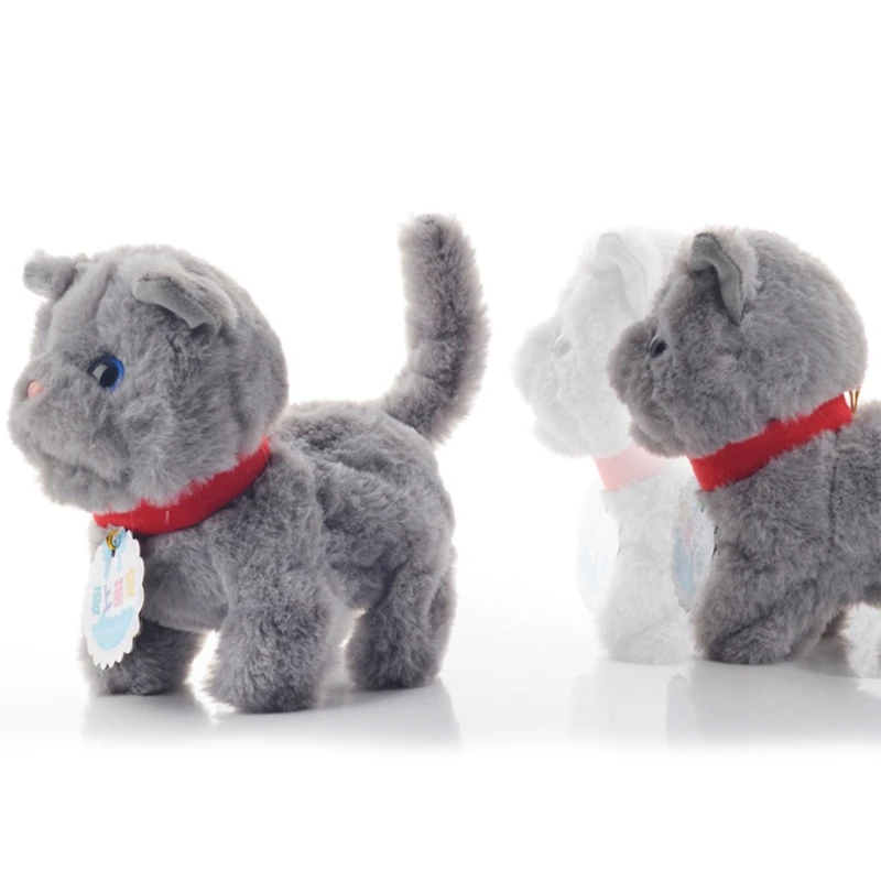 Simulation will call and walk children's gifts cats cute pets electric plush toy
Simulation will call and walk children's gifts cats cute pets electric plush toy