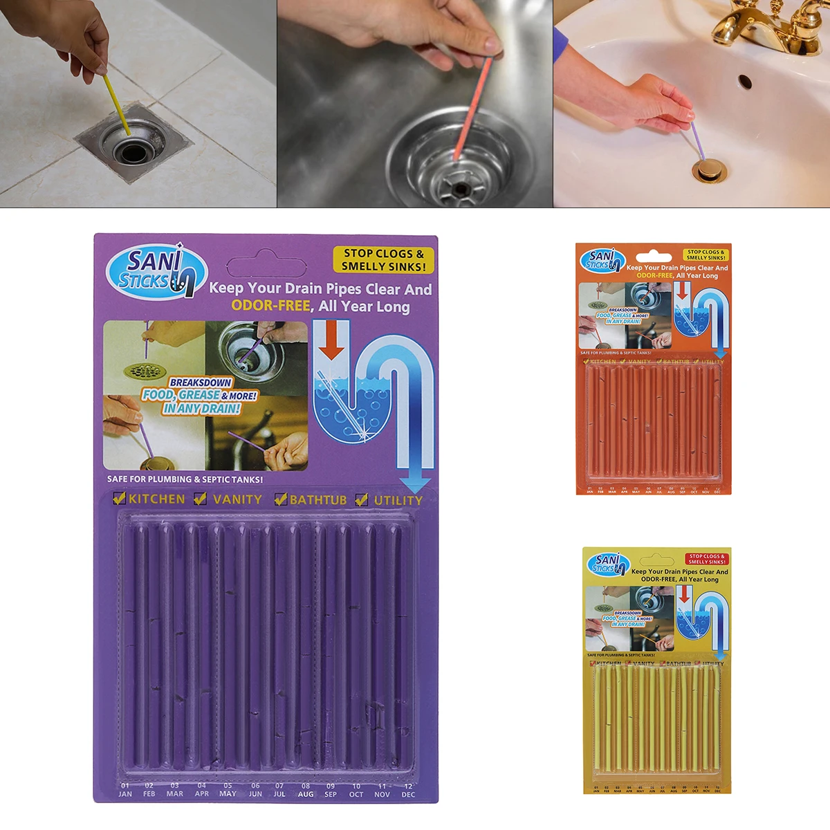 12pcs/set Kitchen Clean Accessories Pipeline Bathtub Decontamination Drain Kitchen Sink Filt Sani Sticks Sewer Cleaning Rod
12pcs/set Kitchen Clean Accessories Pipeline Bathtub Decontamination Drain Kitchen Sink Filt Sani Sticks Sewer Cleaning Rod