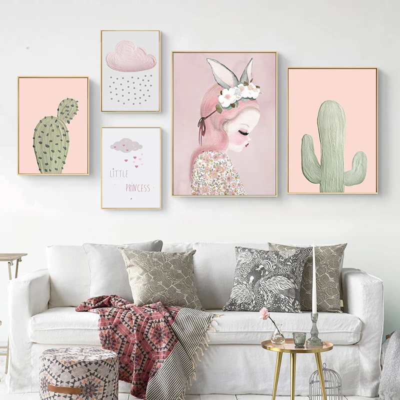 Cloud baby girl cactus nursery wall art canvas poster cartoon prints painting Nordic children pictures girls bedroom decoration
Cloud baby girl cactus nursery wall art canvas poster cartoon prints painting Nordic children pictures girls bedroom decoration