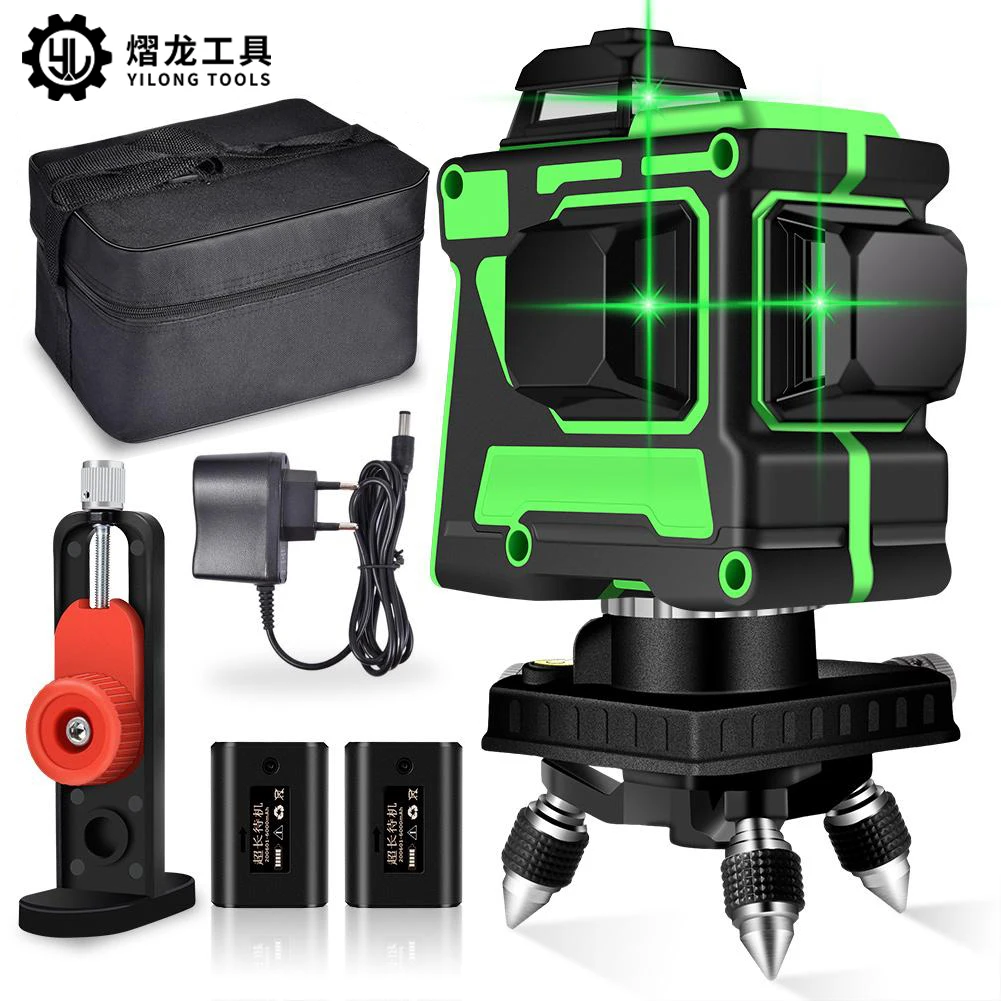 12 Lines 3D Green Laser Level Self-Leveling 360 Degre Horizontal And Vertical Cross Lines Green Laser Line
12 Lines 3D Green Laser Level Self-Leveling 360 Degre Horizontal And Vertical Cross Lines Green Laser Line