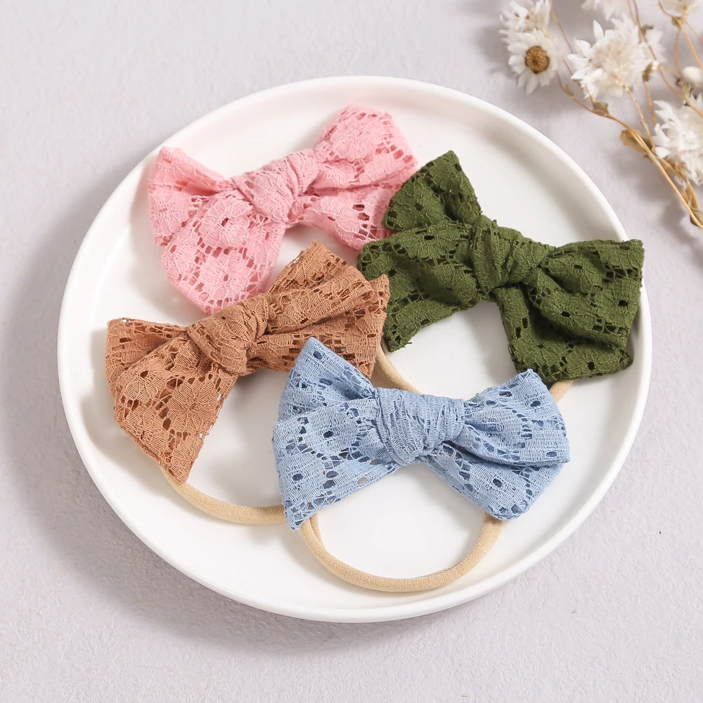 New Lace Hair Bows Baby Girls Headband Soft Nylon Elastic Headbands for Baby Girl Hair Accessories Cute Hairband Photo Props
New Lace Hair Bows Baby Girls Headband Soft Nylon Elastic Headbands for Baby Girl Hair Accessories Cute Hairband Photo Props