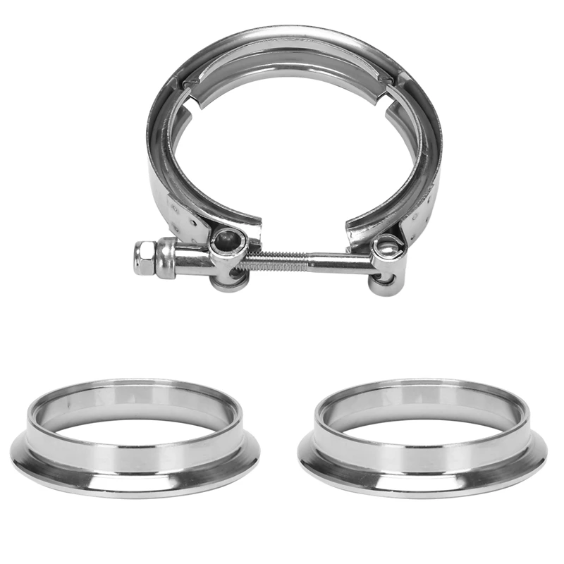 Stainless Steel V Band Flat Flange Clamp Kit Assembly - 3 Inch Inner 76mm V Band Clamp and Flange Kit Male & Female Set Fittings
Stainless Steel V Band Flat Flange Clamp Kit Assembly - 3 Inch Inner 76mm V Band Clamp and Flange Kit Male & Female Set Fittings