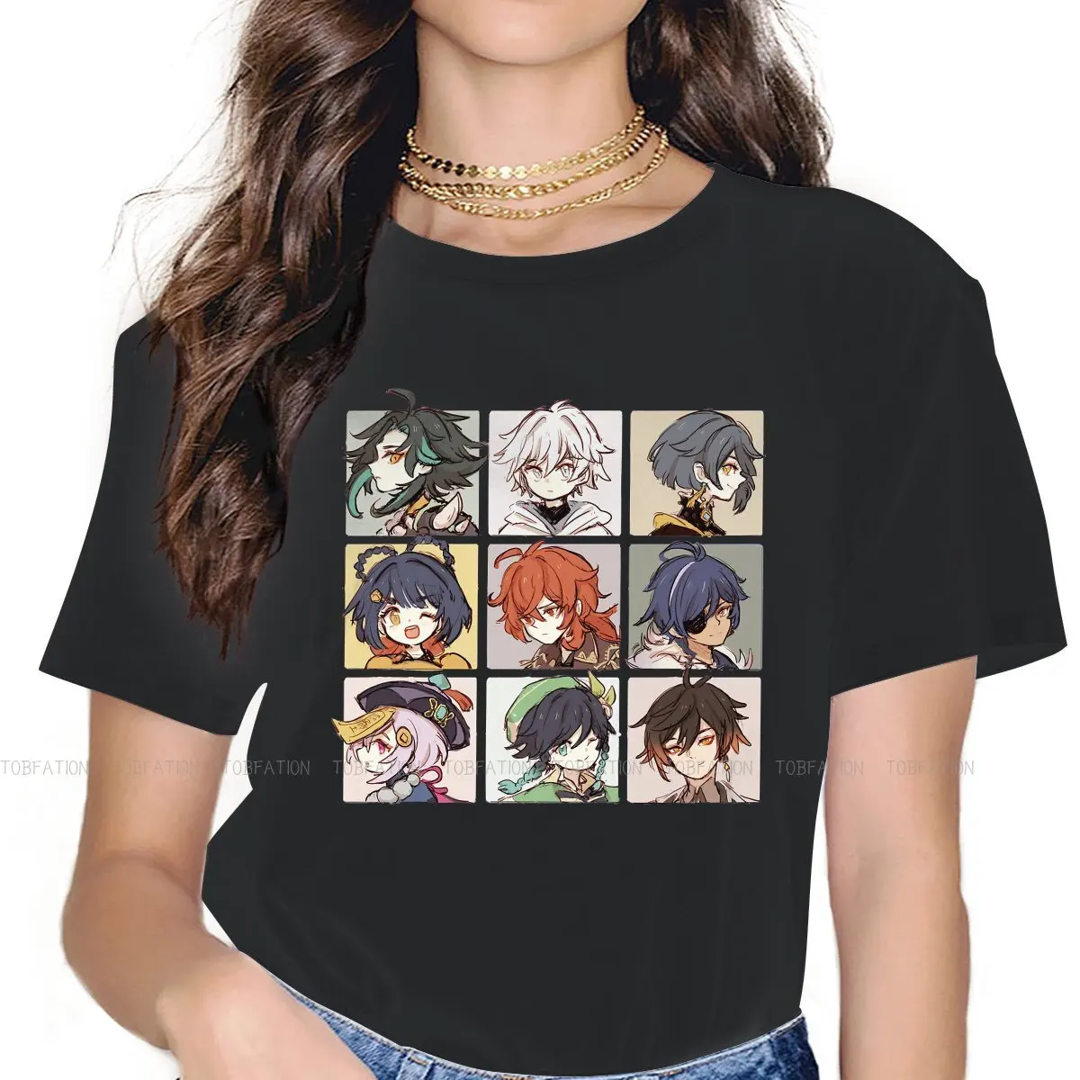 Футболка женская с изображением персонажей Genshin Impact Zhongli, графические футболки для девочек в стиле игры, 5XL, женская футболка с круглым вырез...
Футболка женская с изображением персонажей Genshin Impact Zhongli, графические футболки для девочек в стиле игры, 5XL, женская футболка с круглым вырез...