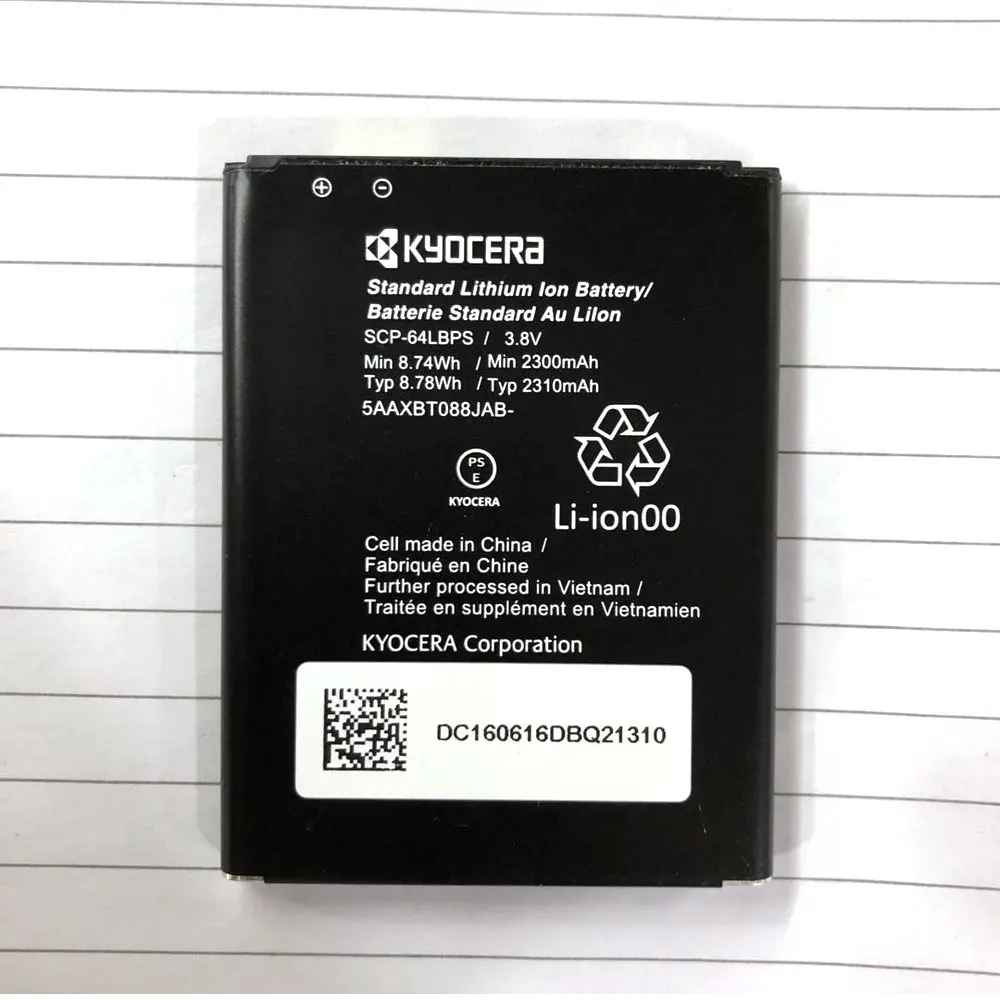 Новый оригинальный аккумулятор 3,8 в 2310 мАч для KYOCERA Hydro Wave C6740 C6740N, аккумулятор высокого качества
Новый оригинальный аккумулятор 3,8 в 2310 мАч для KYOCERA Hydro Wave C6740 C6740N, аккумулятор высокого качества