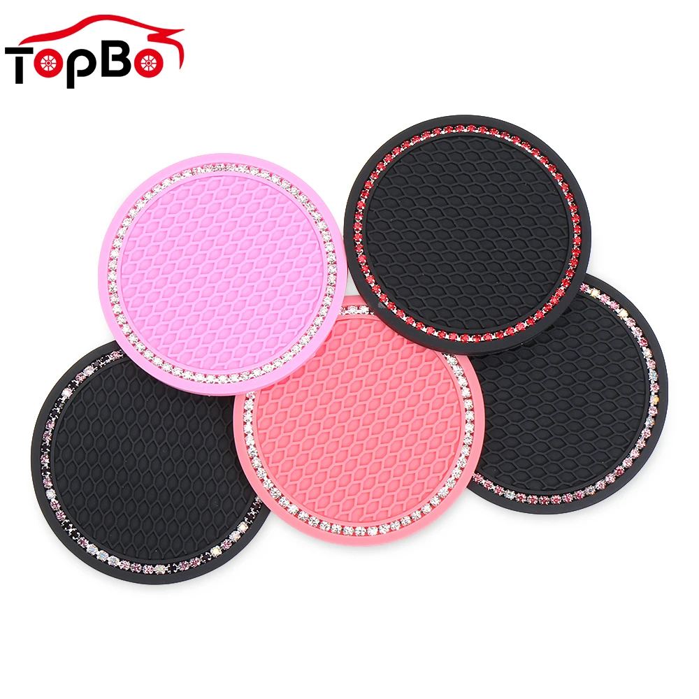 Car Rhinestone Water Cup Bottle Holder Anti-Slip Mat Pad Silica Gel Non-slip Car Mat for Mini Cooper For Alfa Romeo Car Interior 
Car Rhinestone Water Cup Bottle Holder Anti-Slip Mat Pad Silica Gel Non-slip Car Mat for Mini Cooper For Alfa Romeo Car Interior