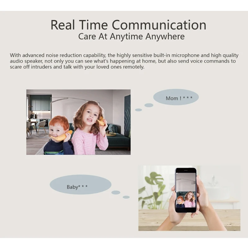 720P Wireless Camera Dome Indoor Two Way 360 Degrees CCTV WiFi Camera Baby Monitor Video Security Surveillance Webcam Camcorder
720P Wireless Camera Dome Indoor Two Way 360 Degrees CCTV WiFi Camera Baby Monitor Video Security Surveillance Webcam Camcorder