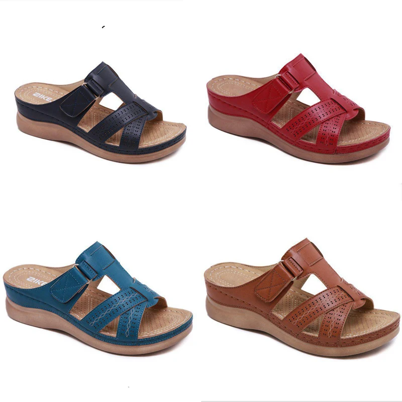 2021 Summer Women Wedge Sandals Premium Orthopedic Open Toe Sandals Vintage Anti-Slip Leather Casual Female Platform Retro Shoes
2021 Summer Women Wedge Sandals Premium Orthopedic Open Toe Sandals Vintage Anti-Slip Leather Casual Female Platform Retro Shoes