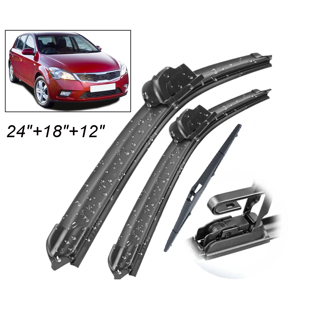 3Pcs/set Front Rear Tailgate Windscreen Wiper Blades Kit For Kia Cee'd / Pro Ceed ED 2012 2011 2010 24" 18" 12"
3Pcs/set Front Rear Tailgate Windscreen Wiper Blades Kit For Kia Cee'd / Pro Ceed ED 2012 2011 2010 24" 18" 12"