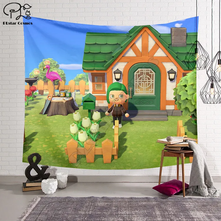 

Animal Crossing Blanket Tapestry 3D Printed Tapestrying Rectangular Home Decor Wall Hanging