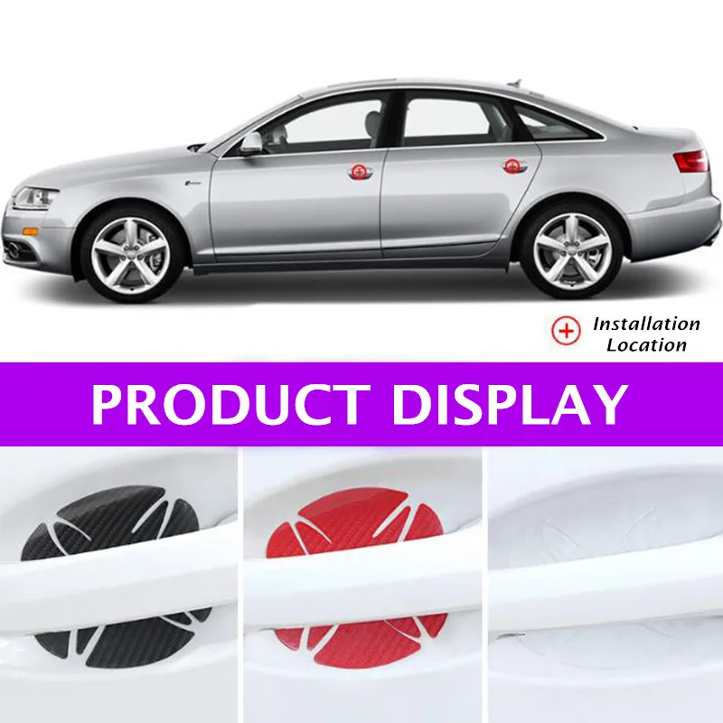 4 pcs Universal Car Door Handle Bowl Anti-scratch TPU Carbon Fiber Protective Film Sticker Car Exterior Protection Accessories
4 pcs Universal Car Door Handle Bowl Anti-scratch TPU Carbon Fiber Protective Film Sticker Car Exterior Protection Accessories