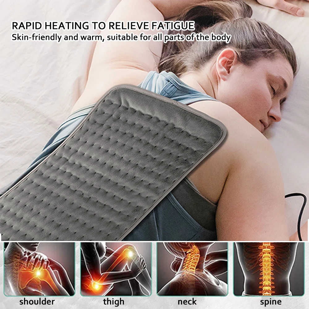 6 Level Electric Heating Pad For Shoulder Neck Back Spine Leg Pain Relief Winter Warmer Heating Pad EU/US/UK/JP Plug 30*60CM
6 Level Electric Heating Pad For Shoulder Neck Back Spine Leg Pain Relief Winter Warmer Heating Pad EU/US/UK/JP Plug 30*60CM