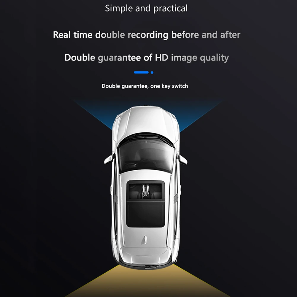 Dash Cam Front and Rear Camera for Cars 720P 30fps 270 Wide Angle with Night Vision Loop Recording ADAS Parking Monitor
Dash Cam Front and Rear Camera for Cars 720P 30fps 270 Wide Angle with Night Vision Loop Recording ADAS Parking Monitor